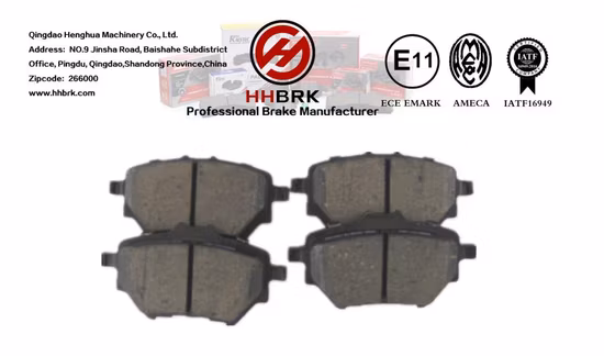 D1891ceramic Brake Pads, Noiseless High Performance Automotive Brake System Environmental Protection and Wear Resistance