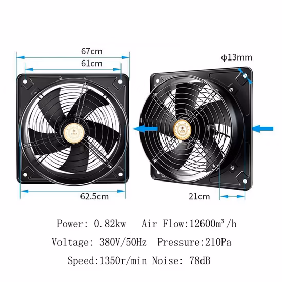 China Supplier DC Brushless Axial Cooling Fan for Freezer 120X120X25mm